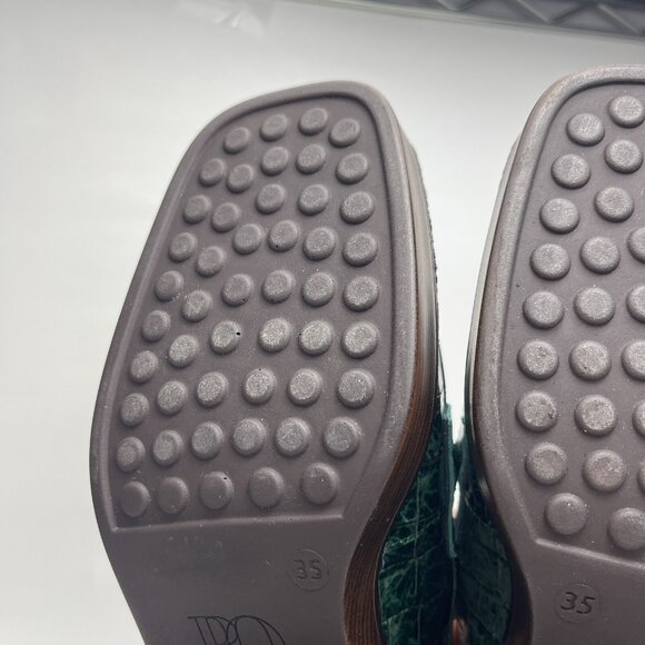 Pons Quintana Moccasin Woman Green Size 35 - Picture 7 of 12